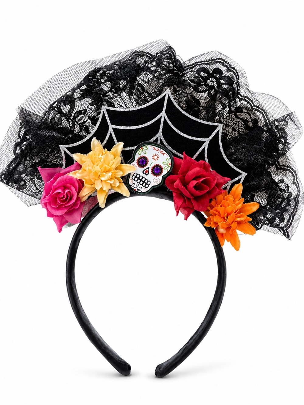 Spirit Halloween Day of the Dead Sugar Skull Dress Costume, Women’s Adult Small - Picture 4 of 14